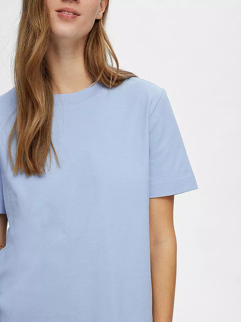 SELECTED FEMME | T-Shirt Boxy Fit SLFESSENTIAL | grün