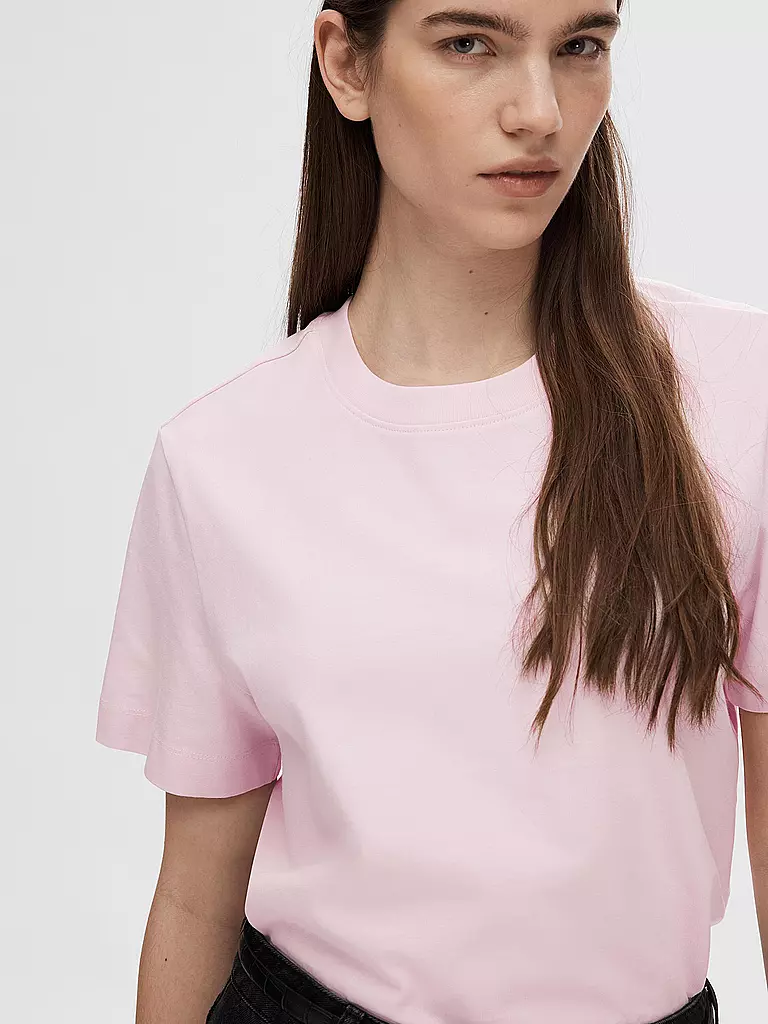 SELECTED FEMME | T-Shirt Boxy Fit SLFESSENTIAL | grün