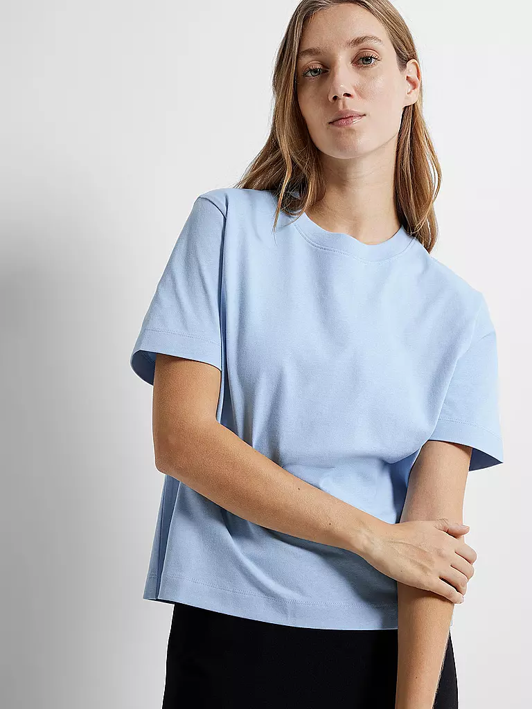 SELECTED FEMME | T-Shirt Boxy Fit SLFESSENTIAL | hellblau