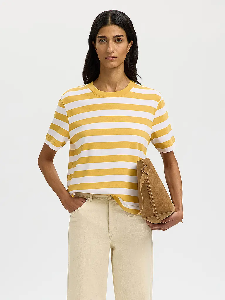 SELECTED FEMME | T-Shirt SLFESSENTIAL  | Weiss