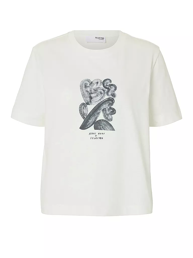 SELECTED FEMME | T-Shirt SLFESSENTIAL | weiss