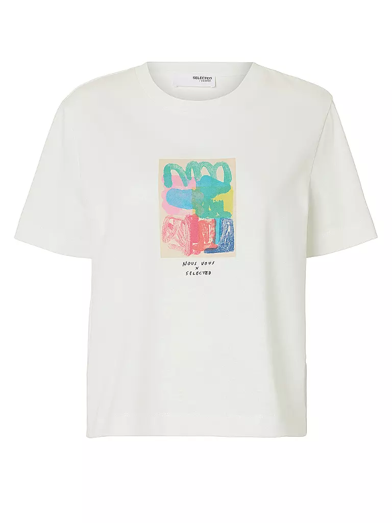 SELECTED FEMME | T-Shirt SLFESSENTIAL | weiss