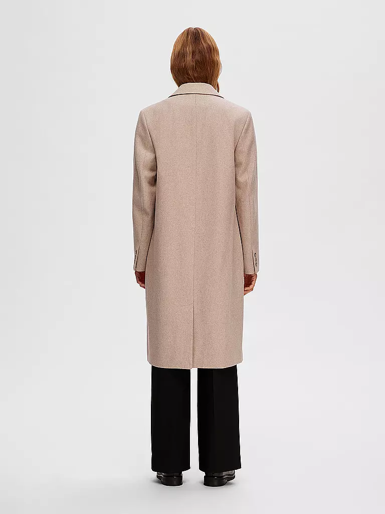 SELECTED FEMME | Wollmantel SLFALMA | beige