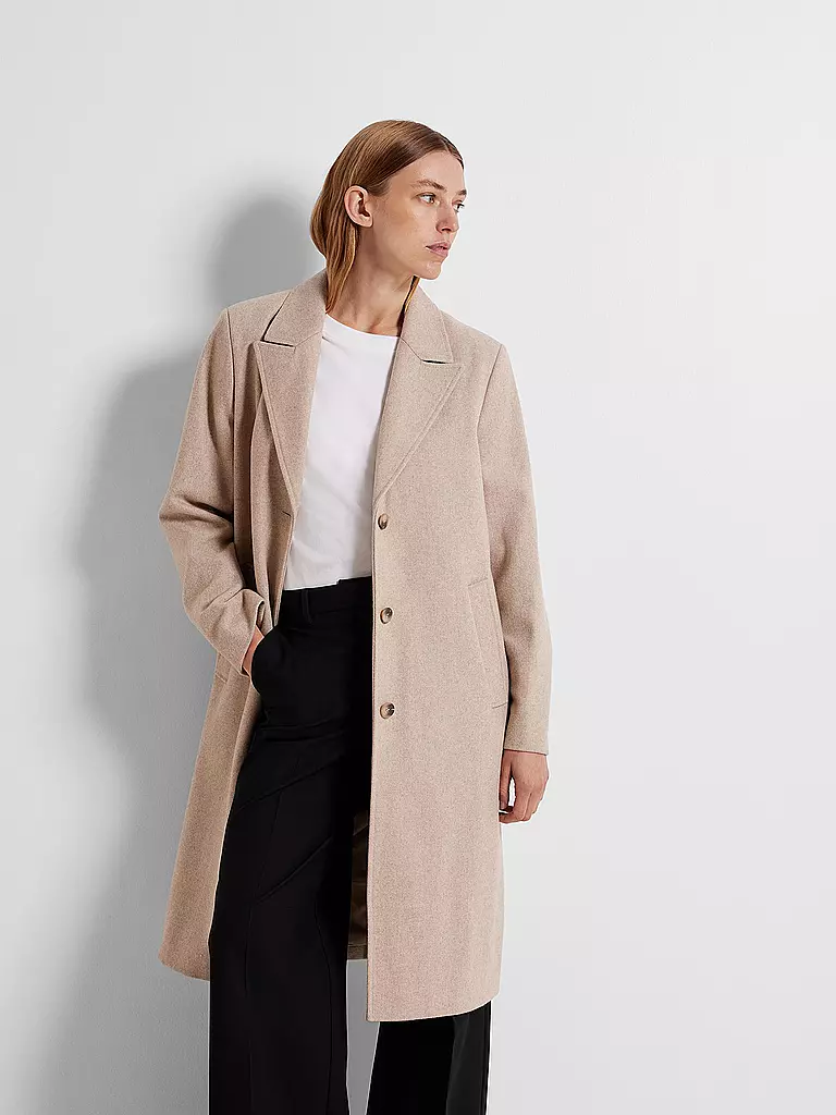 SELECTED FEMME | Wollmantel SLFALMA | beige