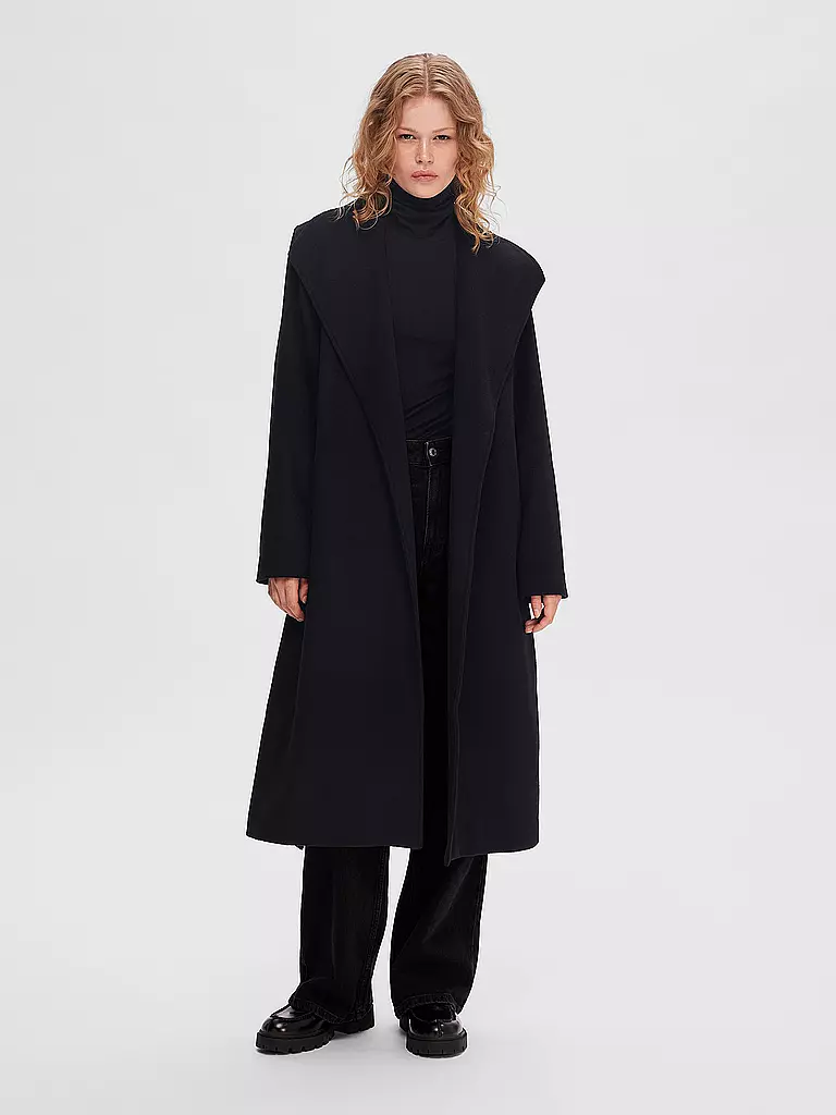 SELECTED FEMME | Wollmantel SLFROSA  | schwarz