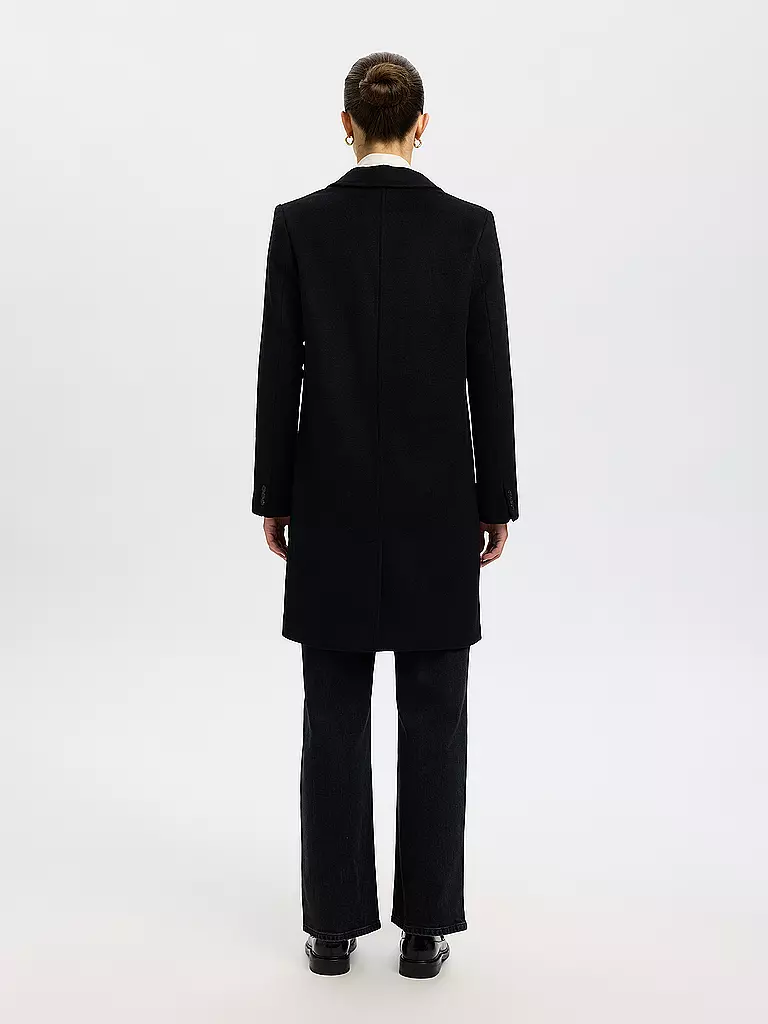 SELECTED FEMME | Wollmantel SLFSASJA | schwarz