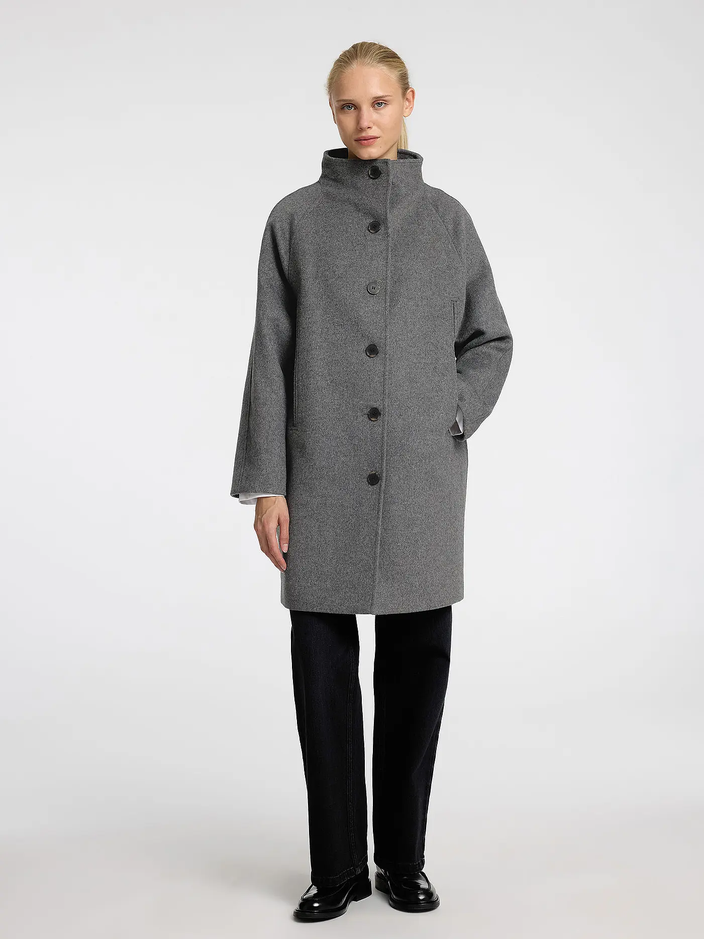 SELECTED FEMME | Wollmantel SLFVINNI | grau