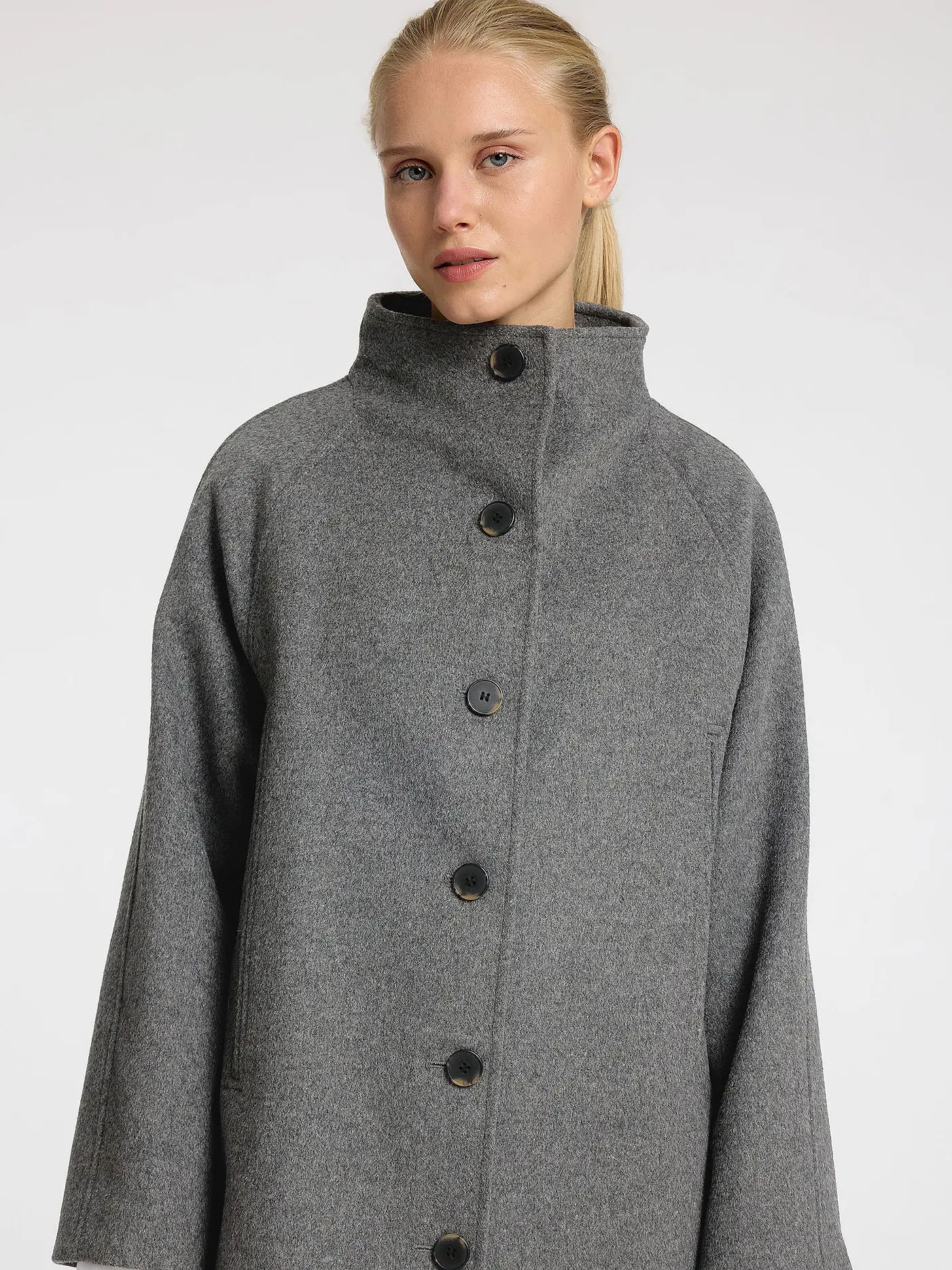 SELECTED FEMME | Wollmantel SLFVINNI | grau