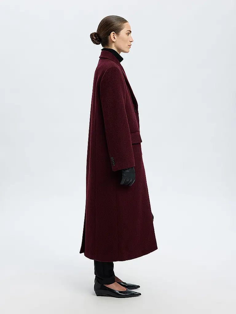 SELECTED FEMME | Wollmantel | dunkelrot