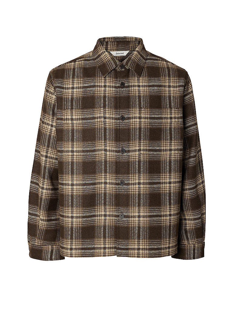 SELECTED Overshirt SLMOLE PABLO braun | M