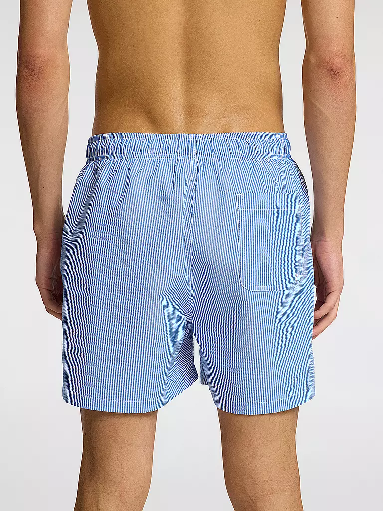 SELECTED | Badeshorts SLHCOOPER-SEERSUCKER | blau