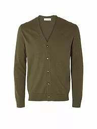 SELECTED | Cardigan SLHBERG | olive