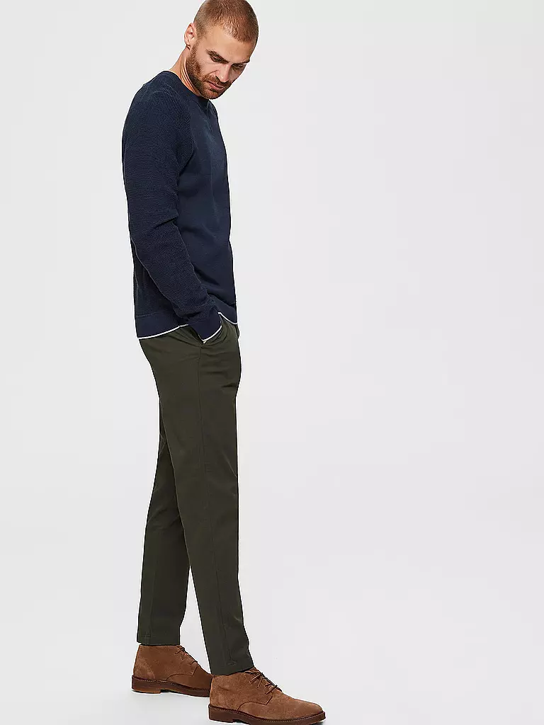SELECTED | Chino Slim Fit " SLHSLIM MILES " | olive