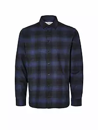SELECTED | Flanellhemd Slim Fit SLHSLIMOWEN | dunkelblau