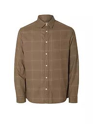 SELECTED | Flanellhemd Slim Fit SLHSLIMOWEN | beige