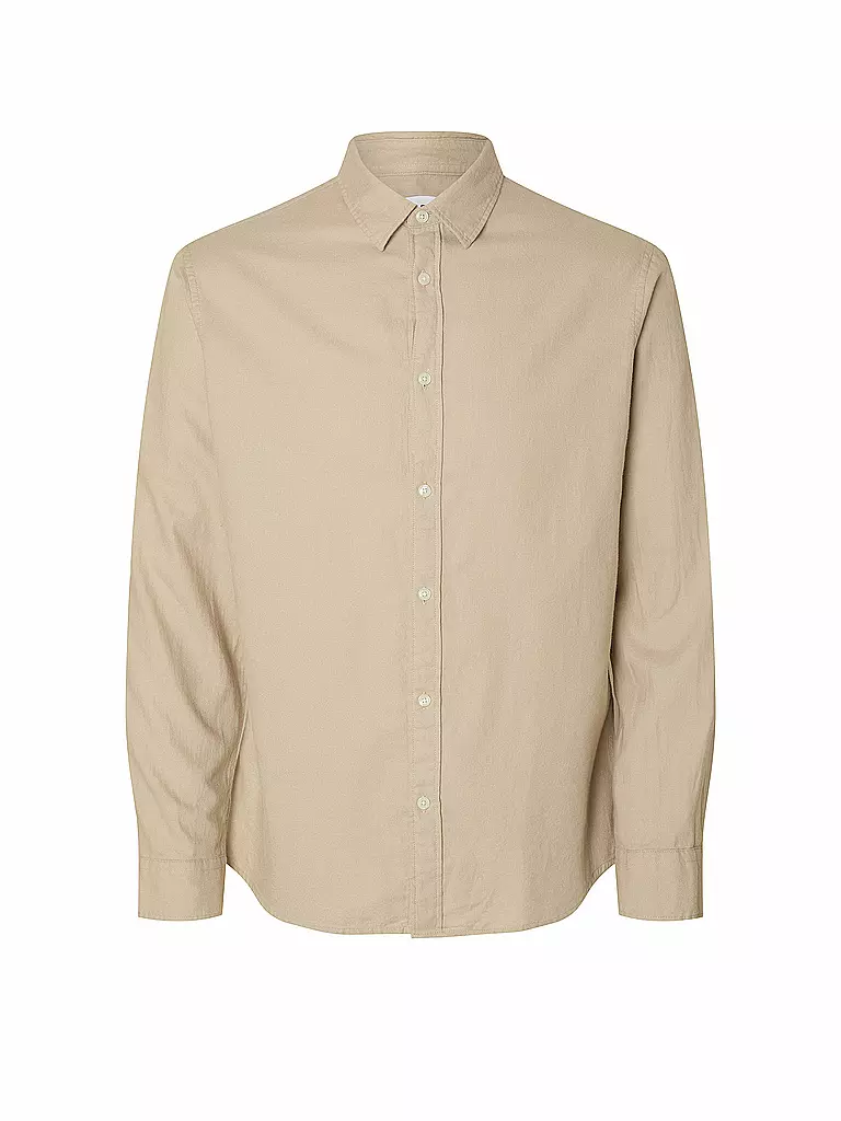SELECTED | Flanellhemd Slim Fit SLHSLIMOWEN | creme