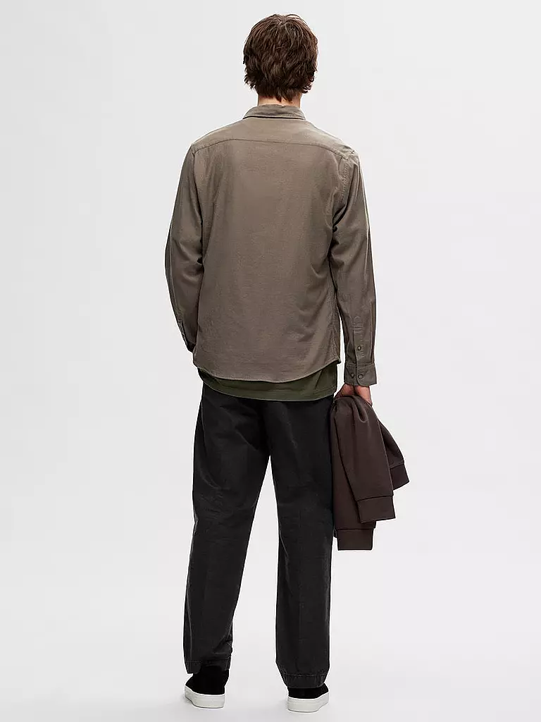 SELECTED | Flanellhemd Slim Fit SLHSLIMOWEN | dunkelblau