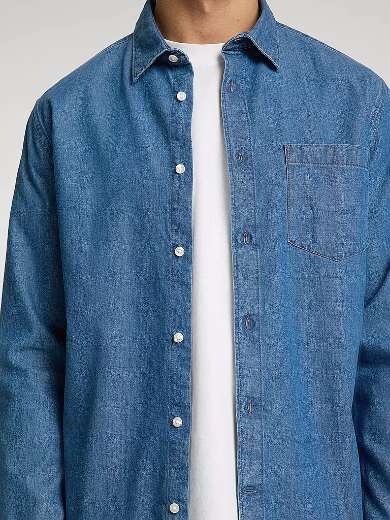 SELECTED | Jeanshemd SLHREGCARLO | blau