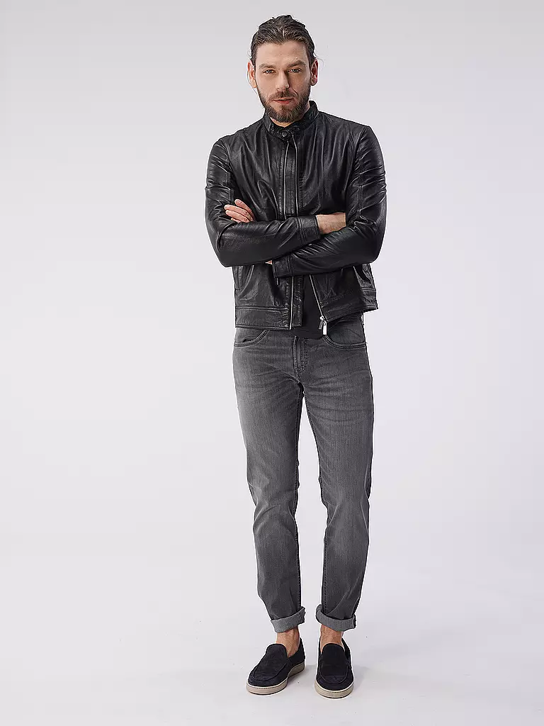 SELECTED | Lederjacke SLHARCHIVE | schwarz