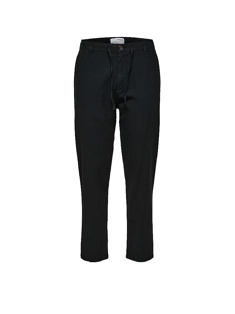 SELECTED | Leinenhose SLH172 | schwarz
