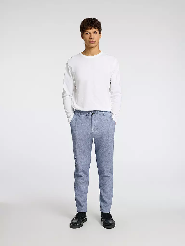 SELECTED | Leinenhose SLH172 | blau
