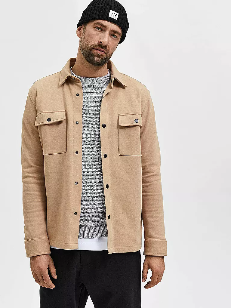 SELECTED | Overshirt SLHJACKIE  | beige