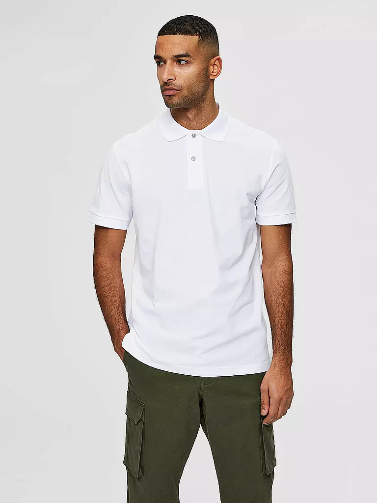 SELECTED | Poloshirt " SLHNEO " | weiß