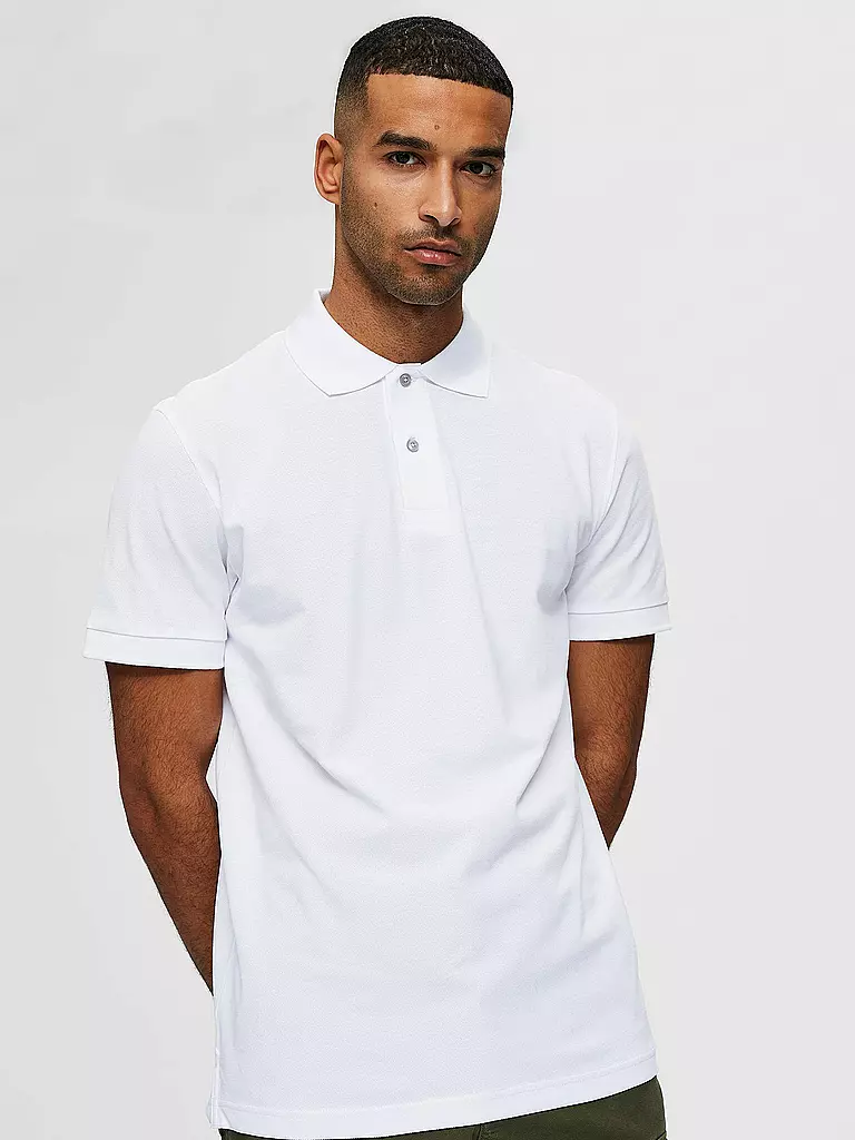 SELECTED | Poloshirt " SLHNEO " | weiß