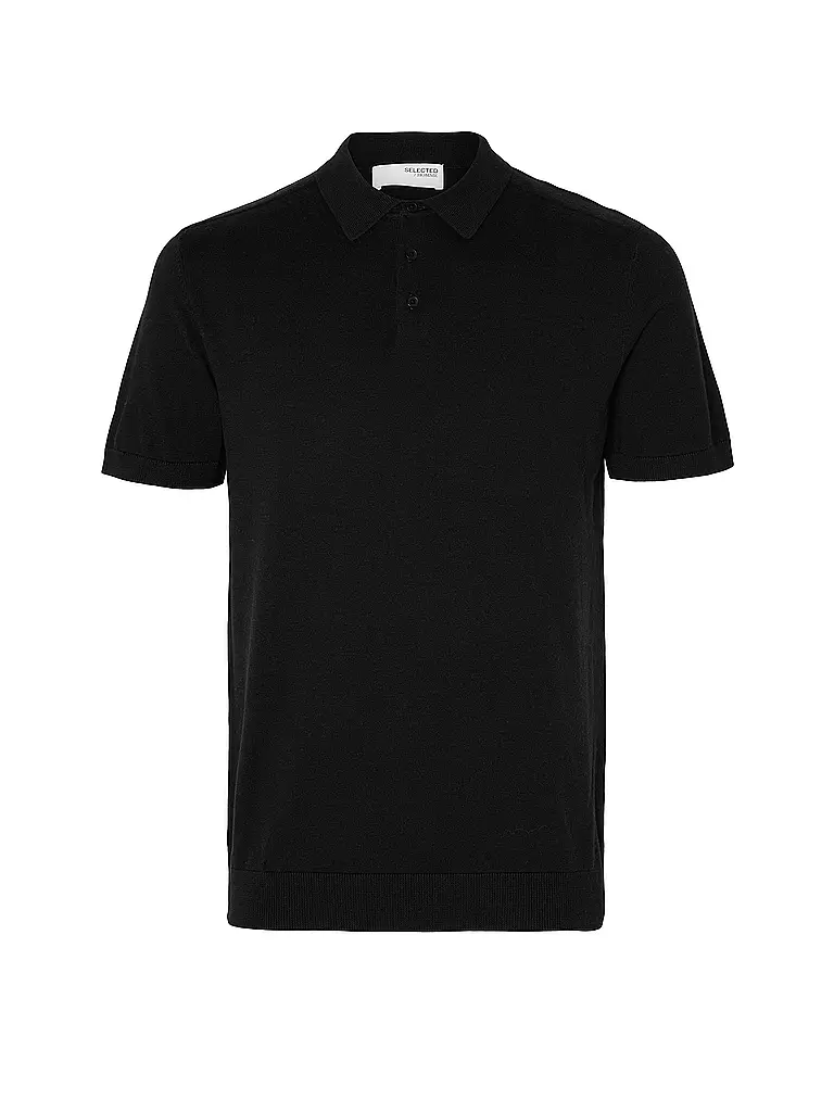 SELECTED | Poloshirt SLHBERG | schwarz