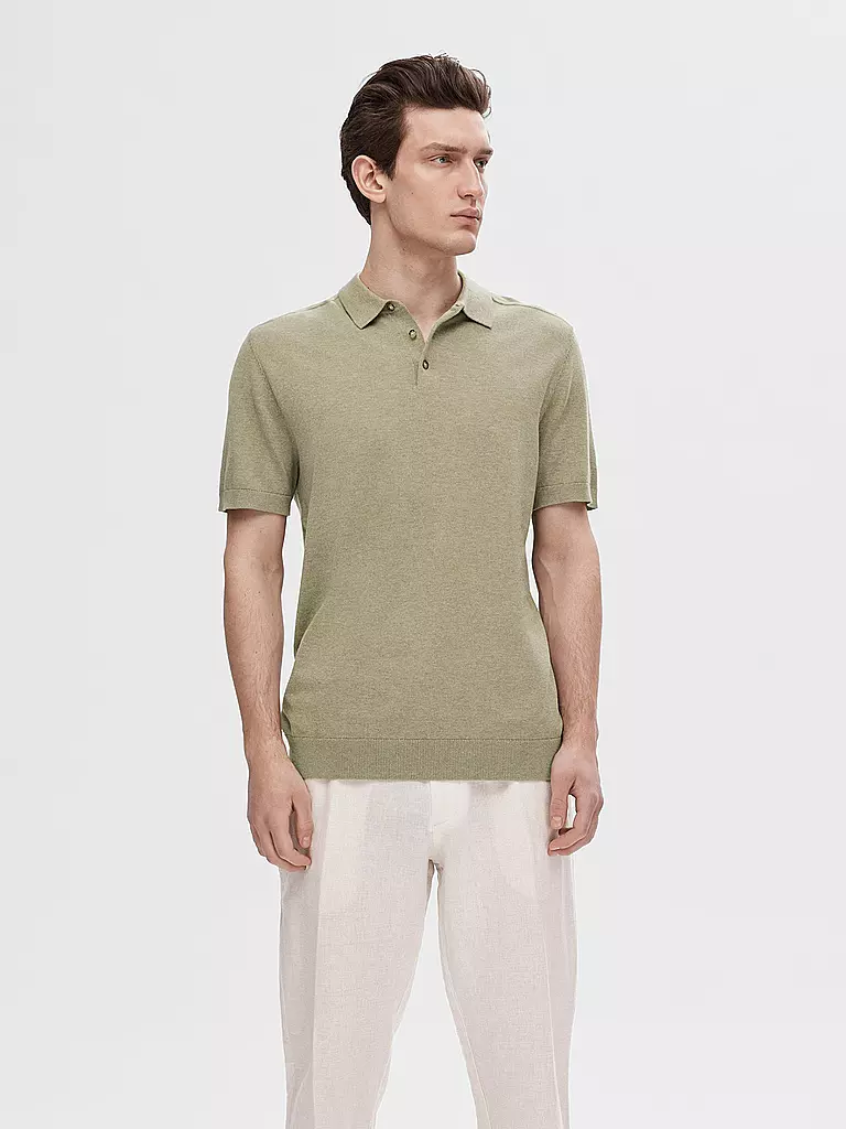 SELECTED | Poloshirt SLHBERG | grau