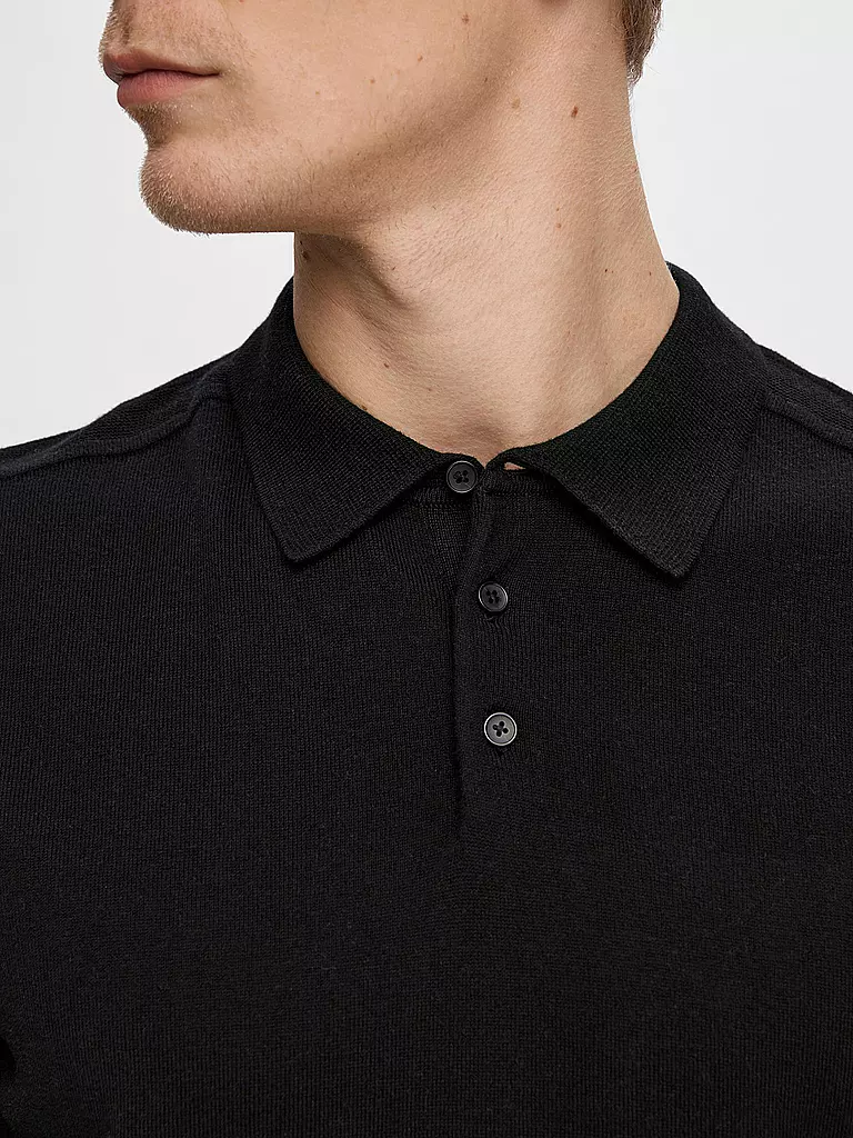 SELECTED | Poloshirt SLHBERG | schwarz