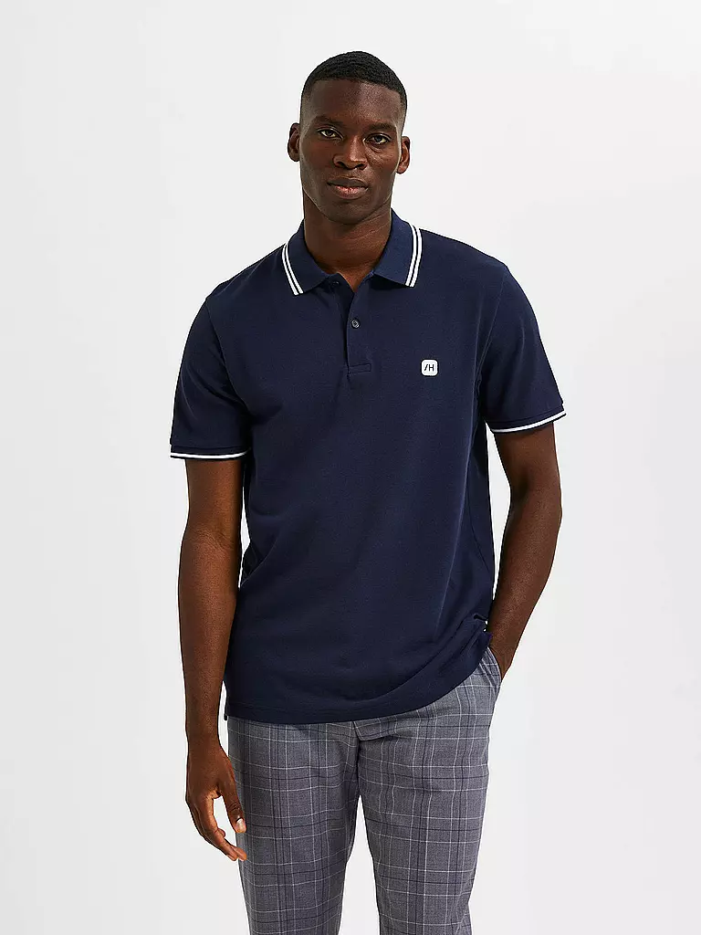 SELECTED | Poloshirt SLHDANTE  | blau