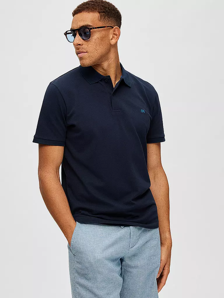 SELECTED | Poloshirt SLHDANTE  | blau