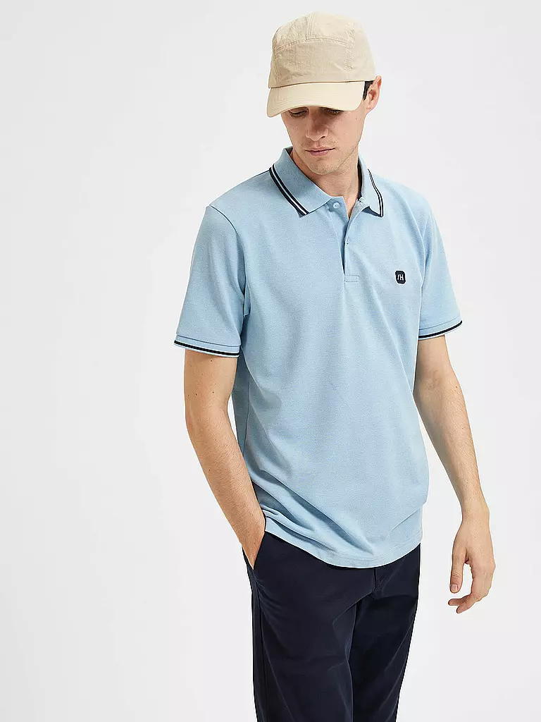 SELECTED | Poloshirt SLHDANTE  | hellblau