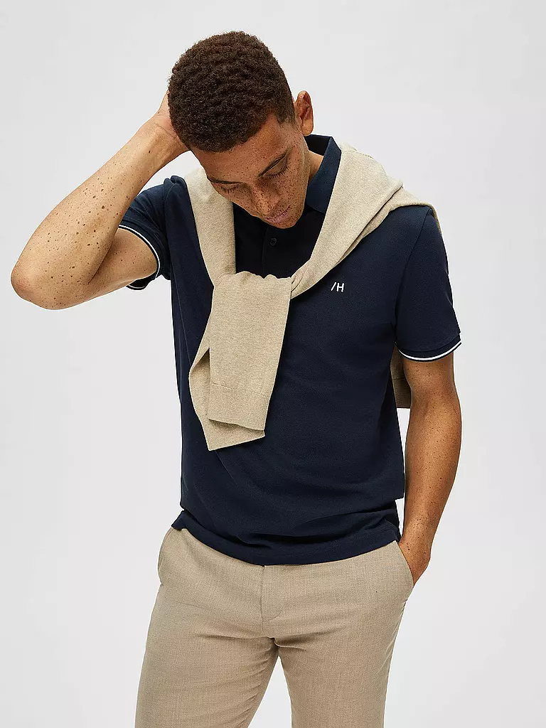 SELECTED | Poloshirt SLHDANTE  | blau