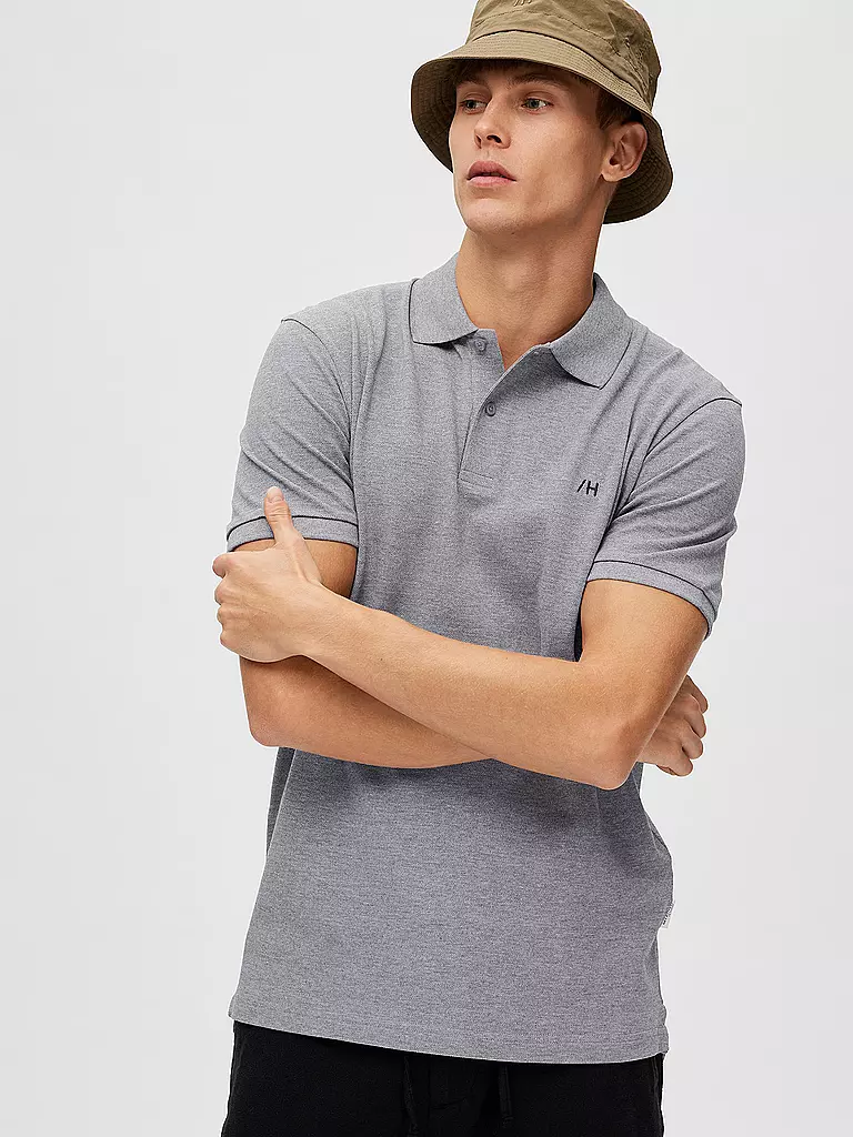 SELECTED | Poloshirt SLHDANTE  | grau