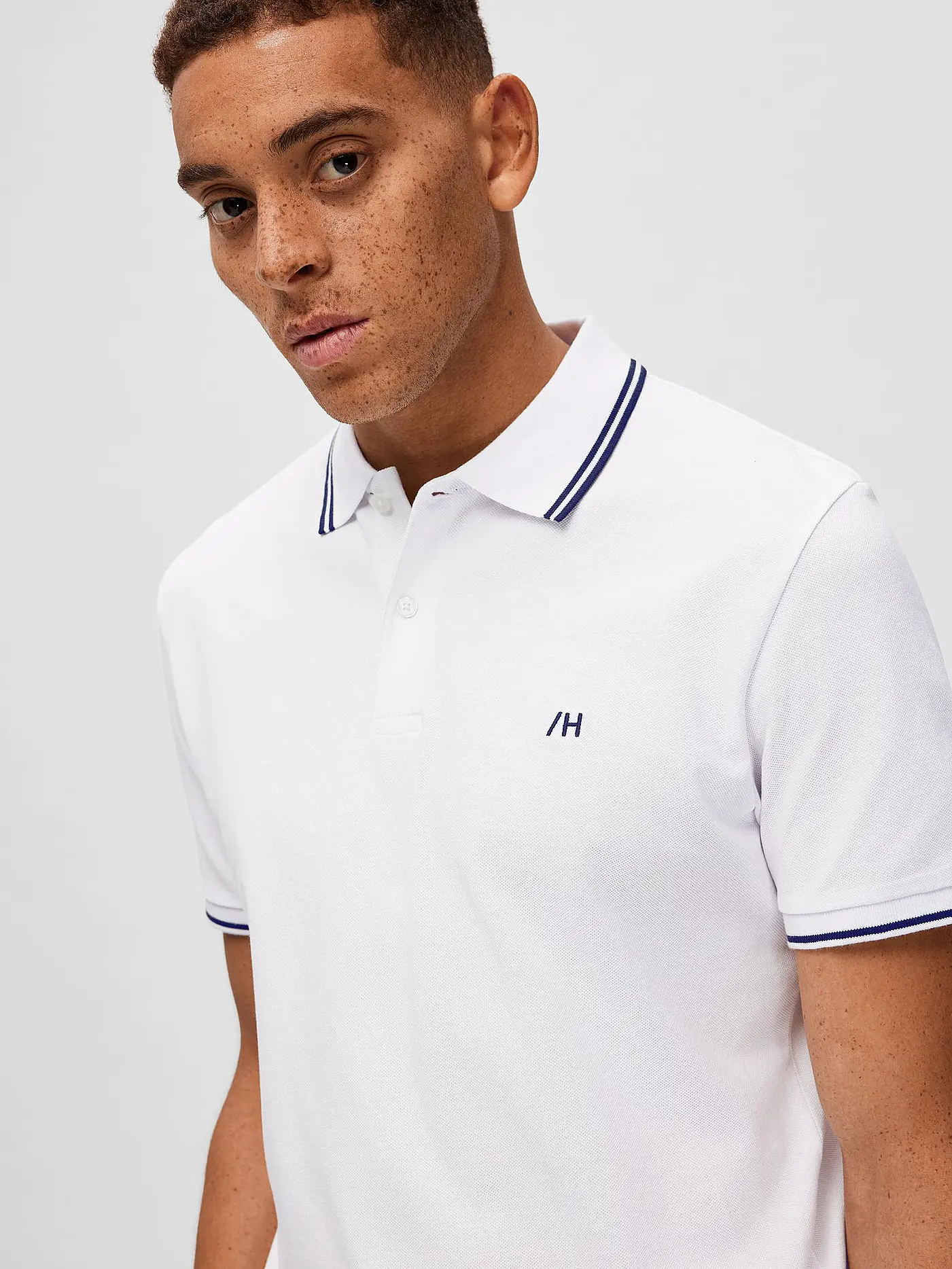 SELECTED | Poloshirt SLHDANTE  | weiss