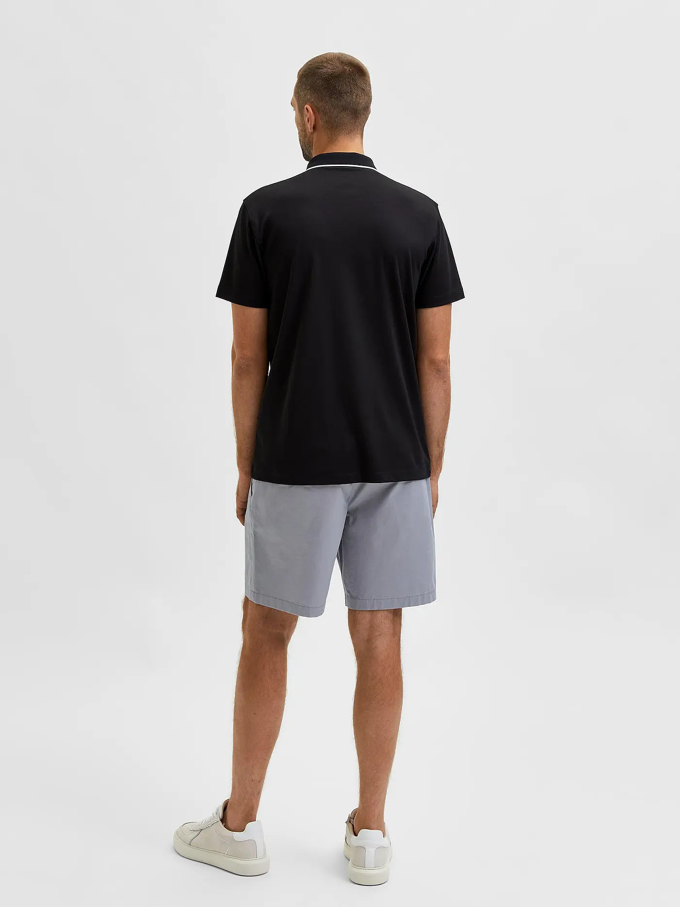 SELECTED | Poloshirt SLHLEROY COOLMAX | schwarz