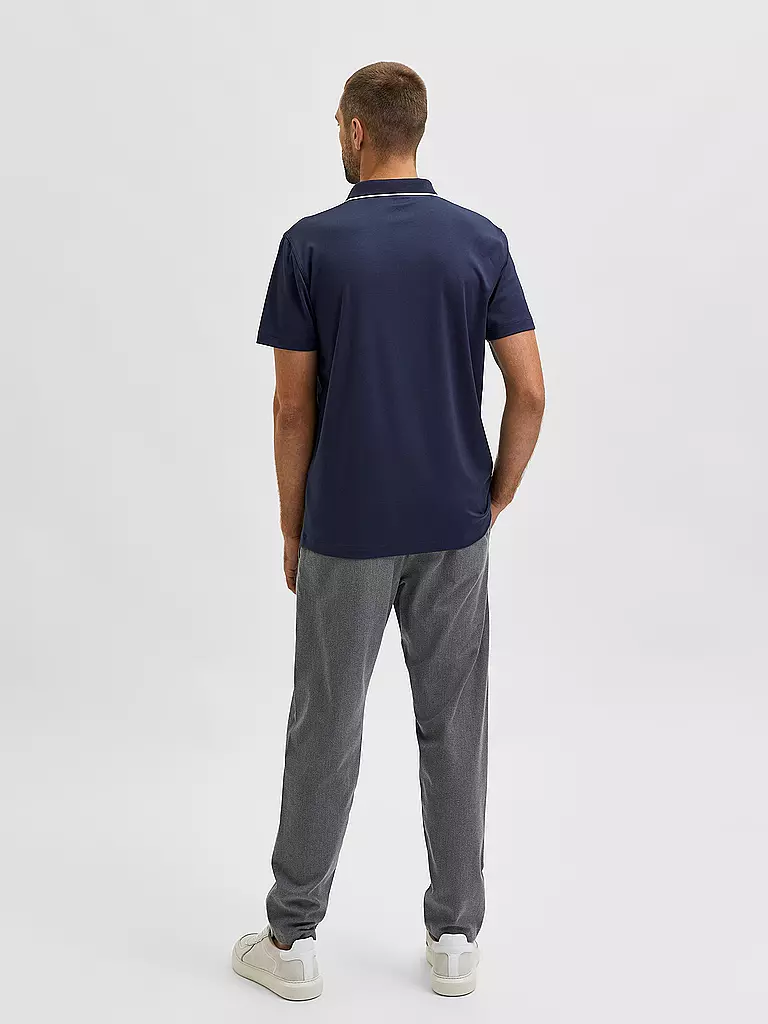 SELECTED | Poloshirt SLHLEROY COOLMAX | schwarz