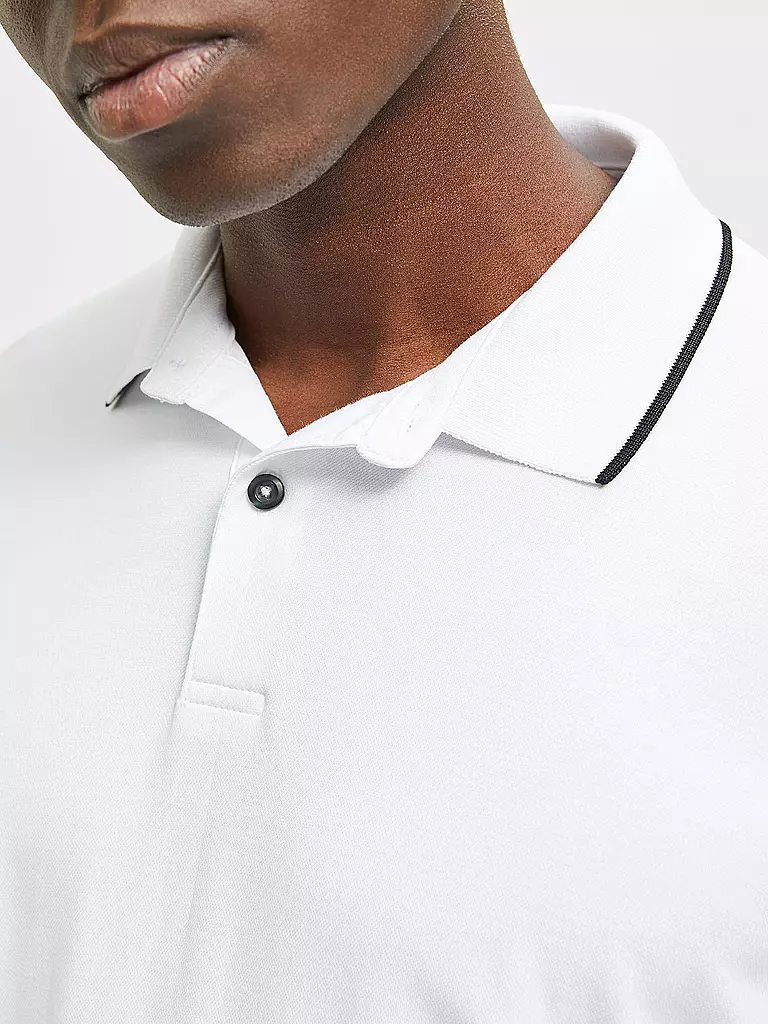 SELECTED | Poloshirt SLHLEROY COOLMAX | hellblau