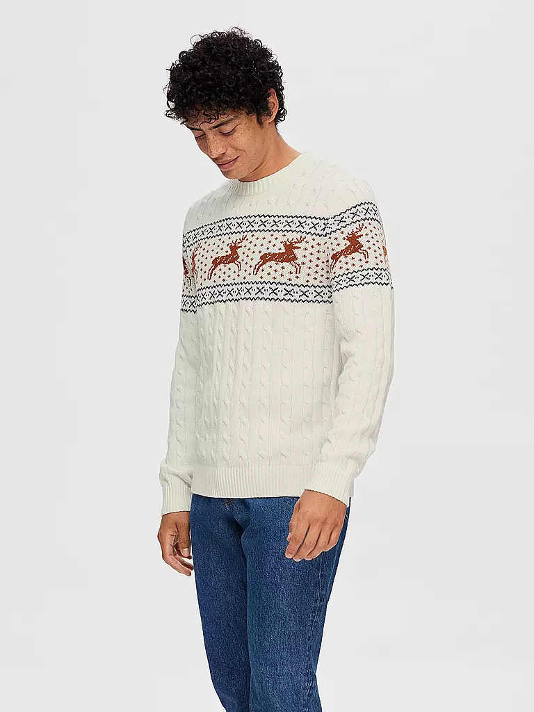 SELECTED | Pullover SLHREINDEER | beige