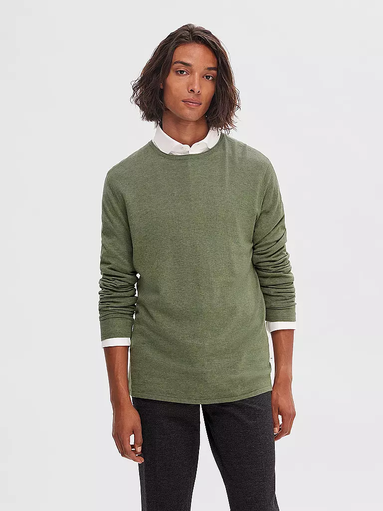 SELECTED | Pullover SLHROME | olive