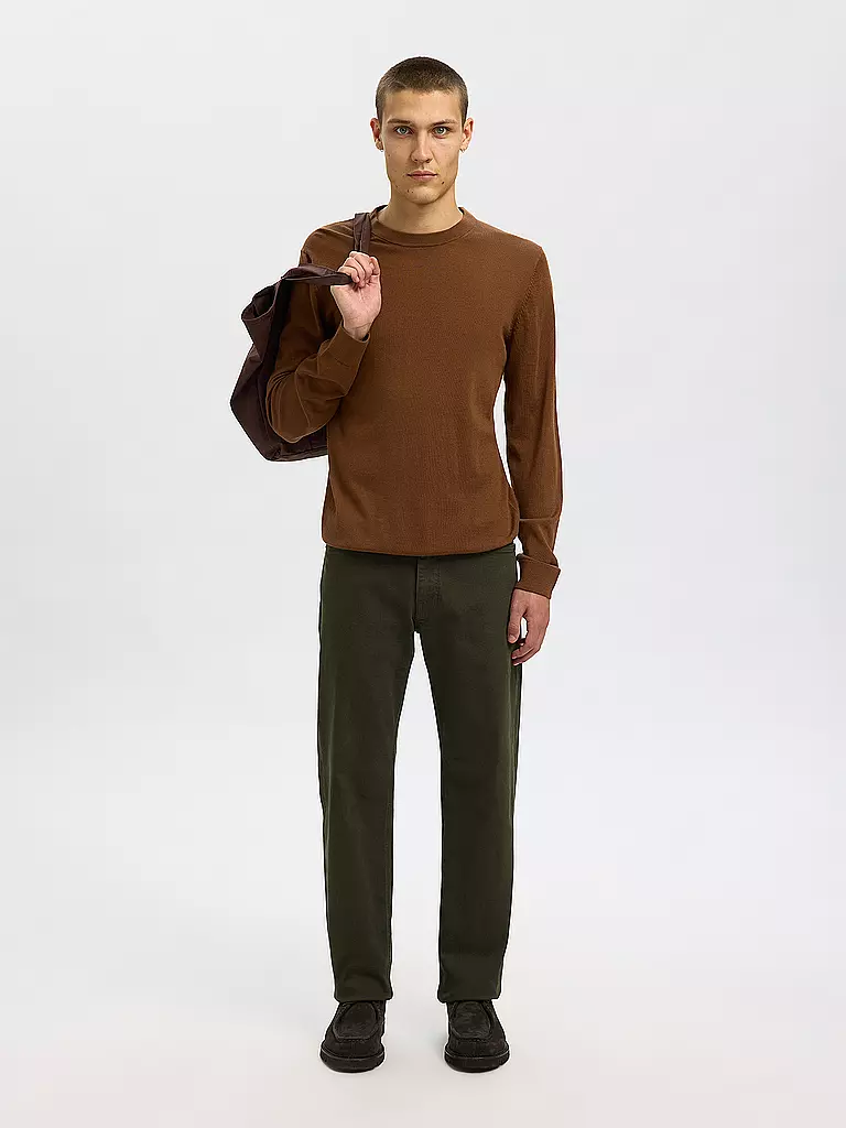 SELECTED | Pullover SLHTRAY  | braun