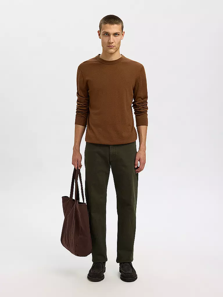 SELECTED | Pullover SLHTRAY  | braun