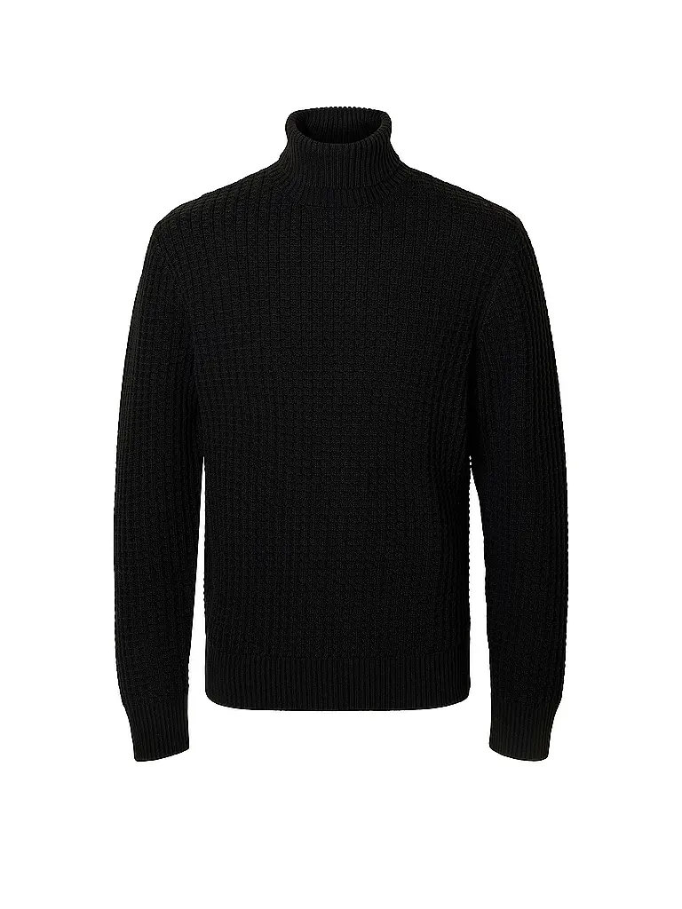 SELECTED | Rollkragenpullover SLHTOM | schwarz
