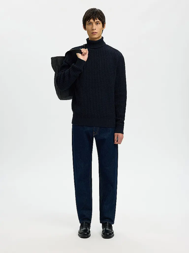 SELECTED | Rollkragenpullover SLHTOM | blau