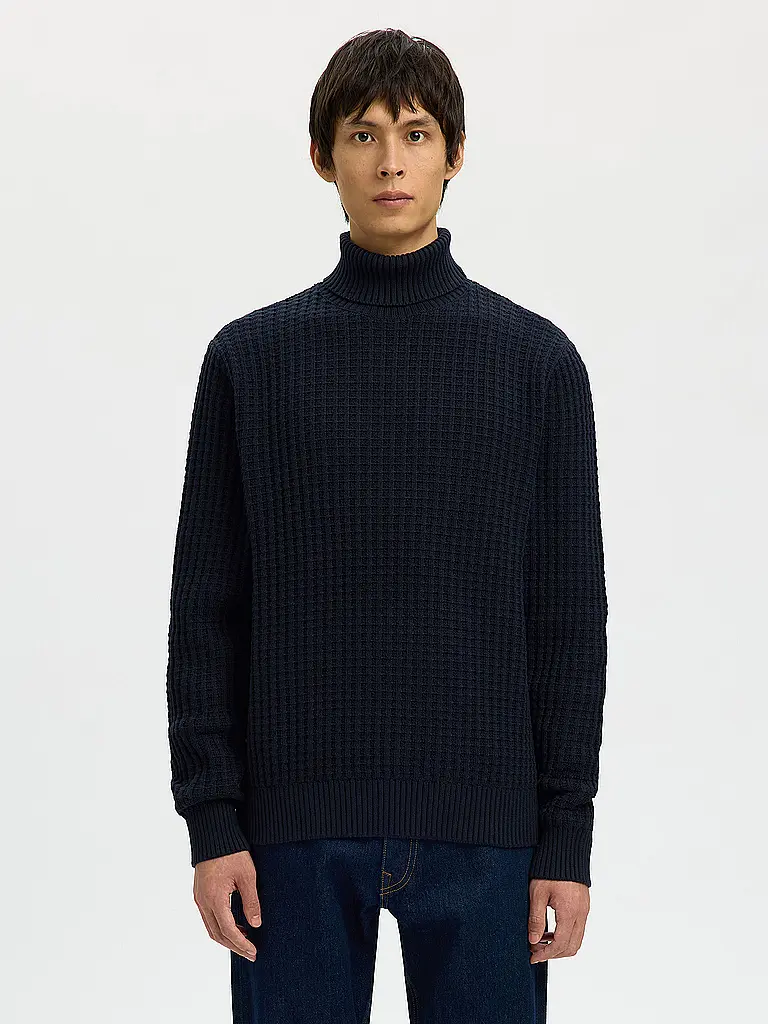 SELECTED | Rollkragenpullover SLHTOM | blau