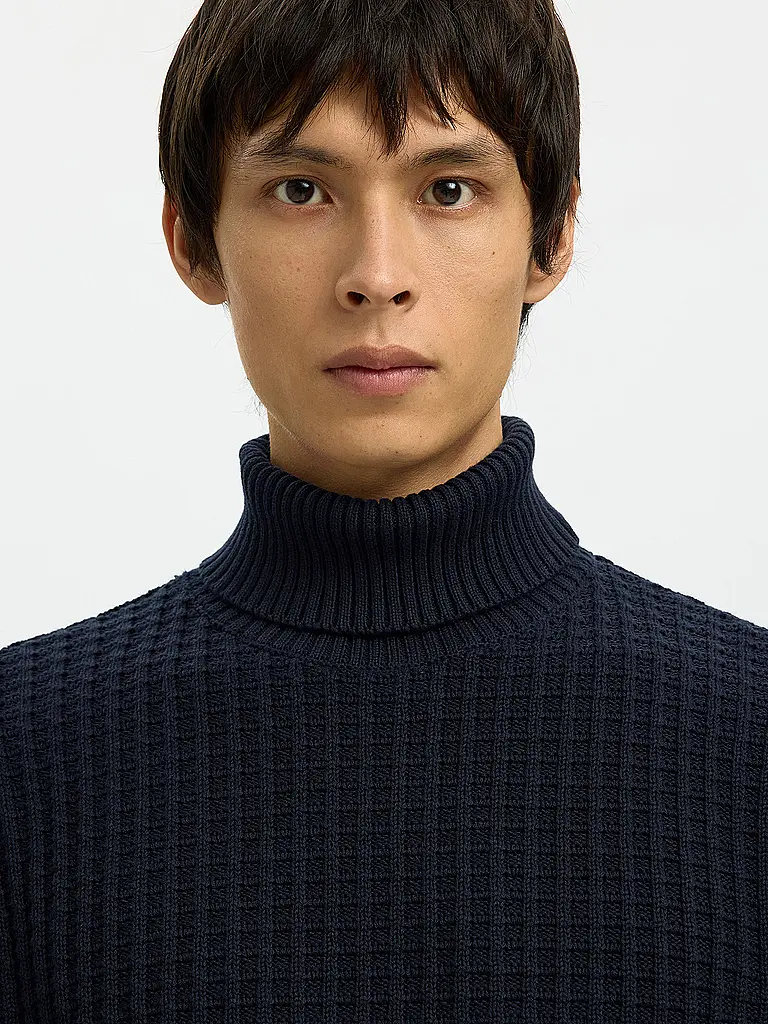 SELECTED | Rollkragenpullover SLHTOM | blau