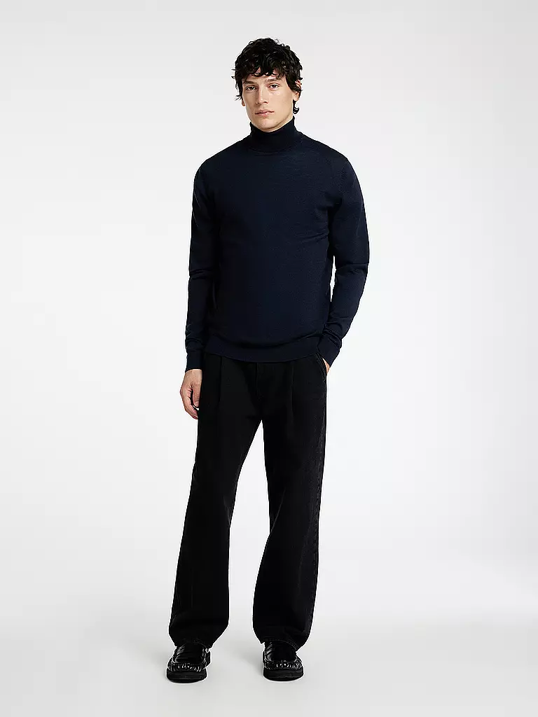 SELECTED | Rollkragenpullover SLHTRAY | blau