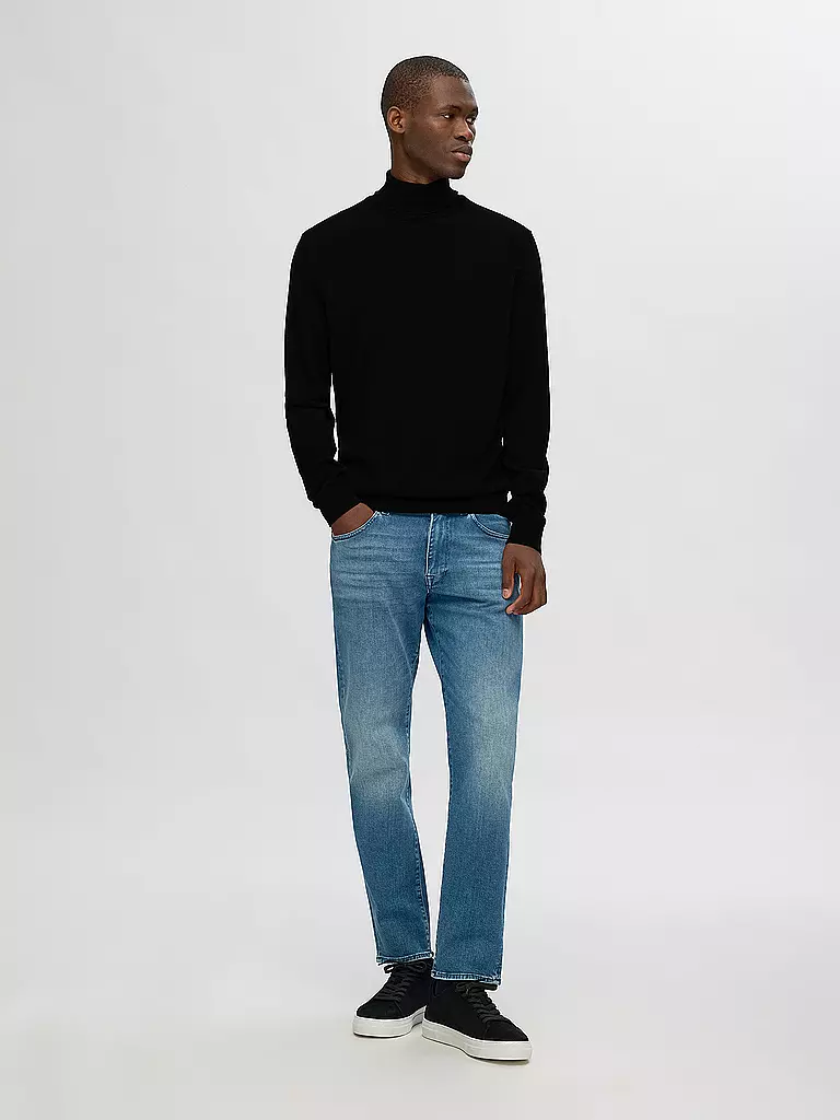 SELECTED | Rollkragenpullover SLHTRAY | schwarz